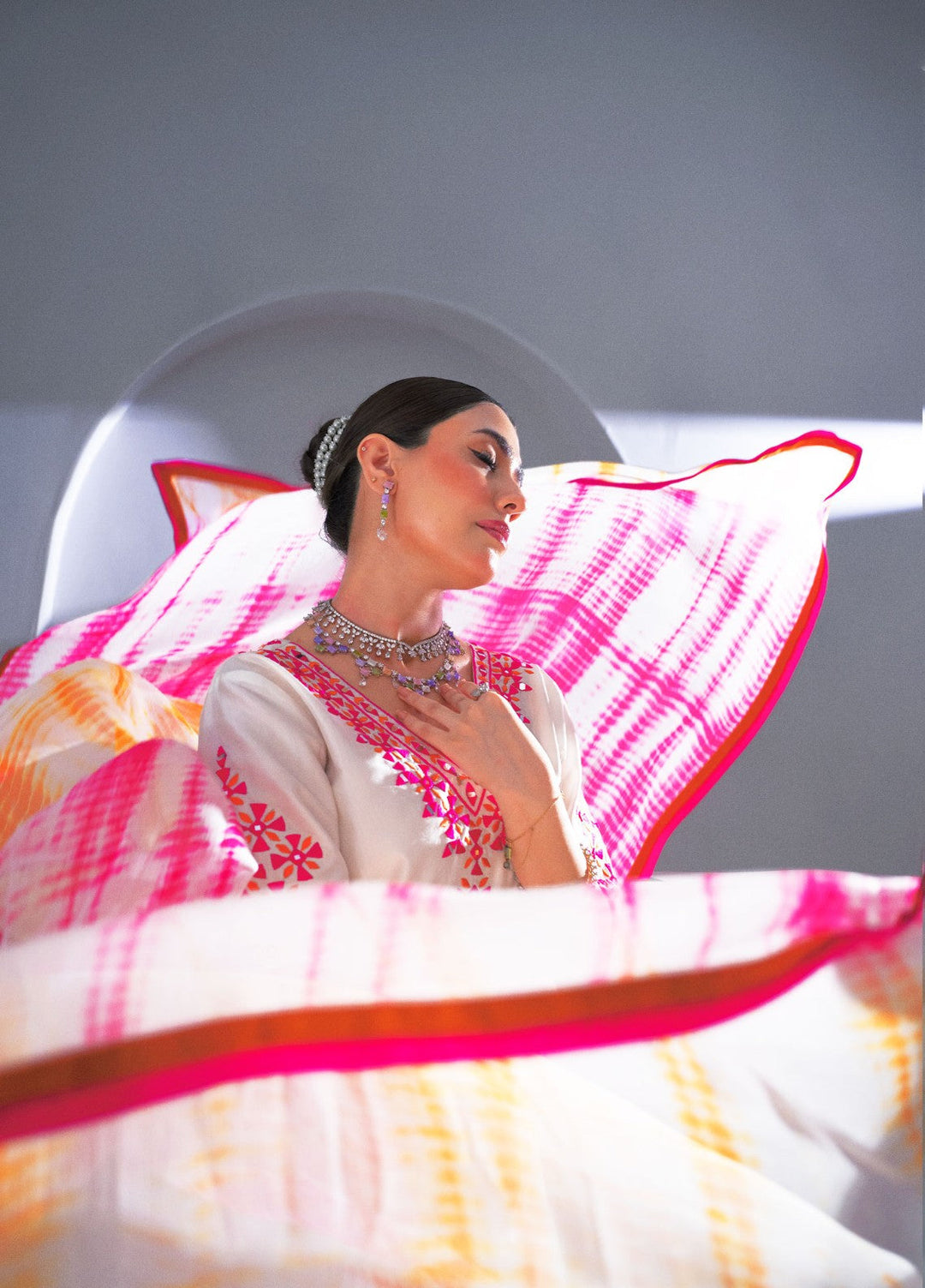 Dilkash by Fozia Khalid Pret 3 Piece Sheesha Silk Noor - Festive Collection