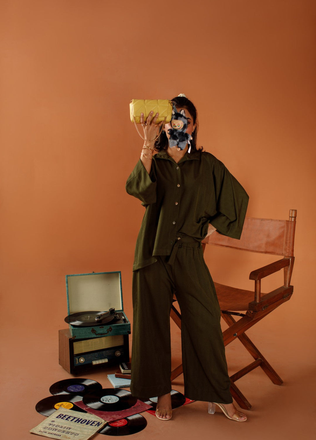 Motion by Ombrella Women Pret 2 Piece Jersey Olive Muse - Winter Collection