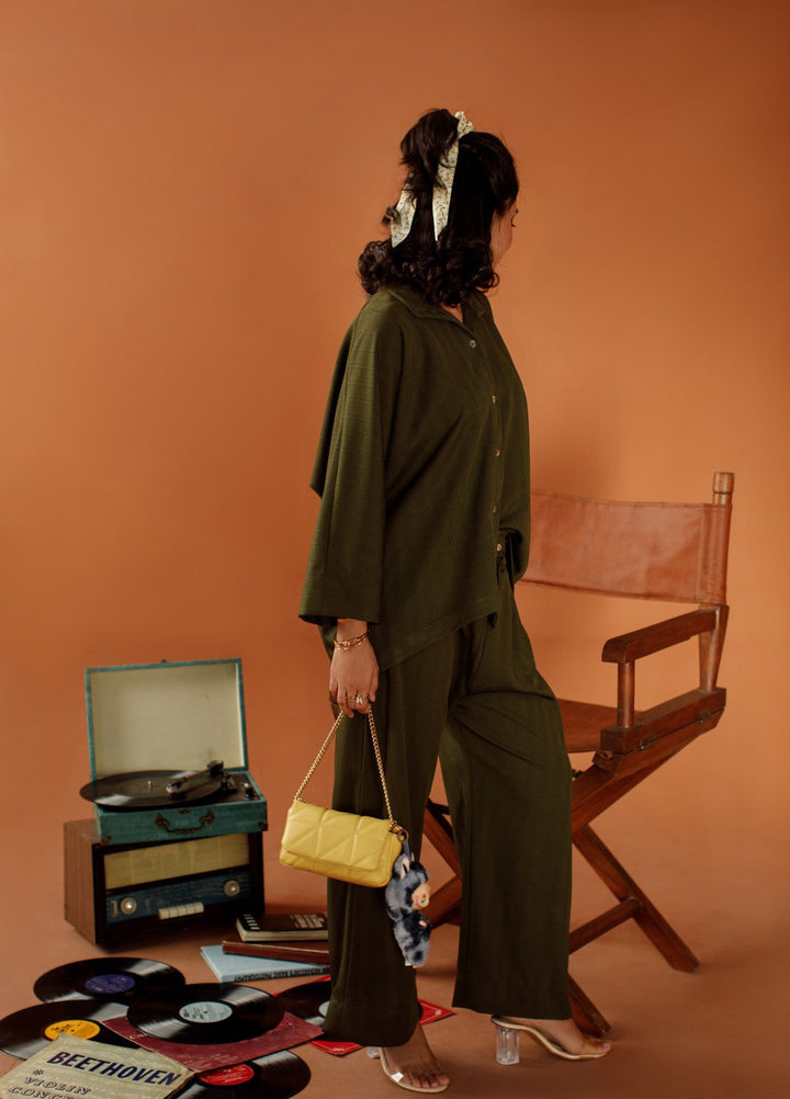 Motion by Ombrella Women Pret 2 Piece Jersey Olive Muse - Winter Collection