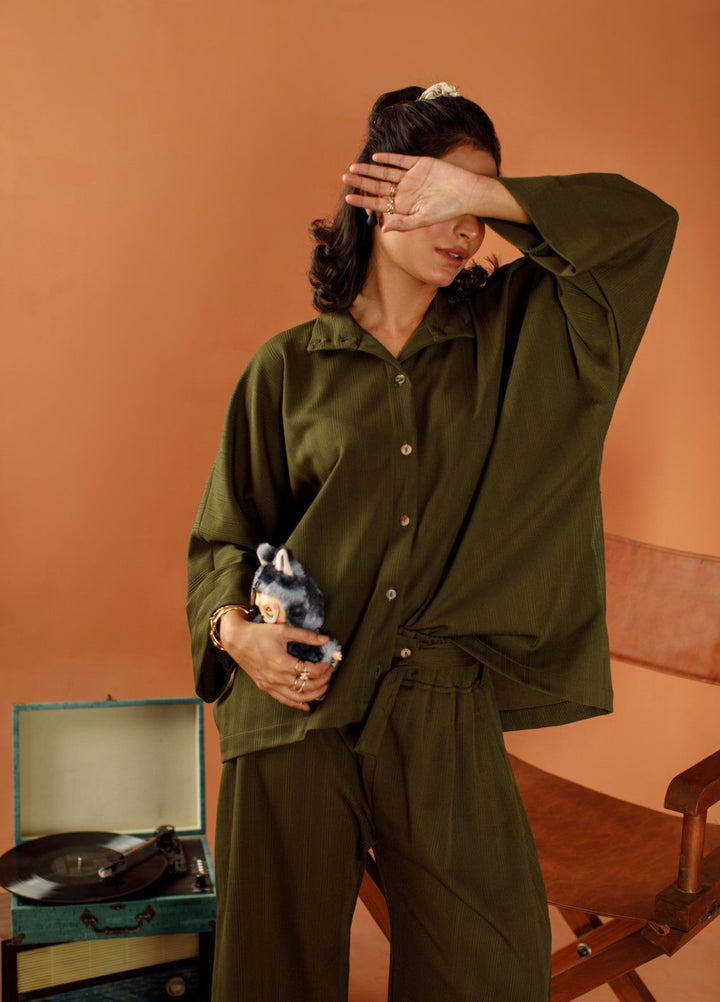 Motion by Ombrella Women Pret 2 Piece Jersey Olive Muse - Winter Collection