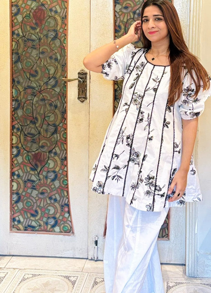 Urban Cut Pret Women Cotton Printed Co-Ord with Dhaka Pants C0198 - Summer Collection