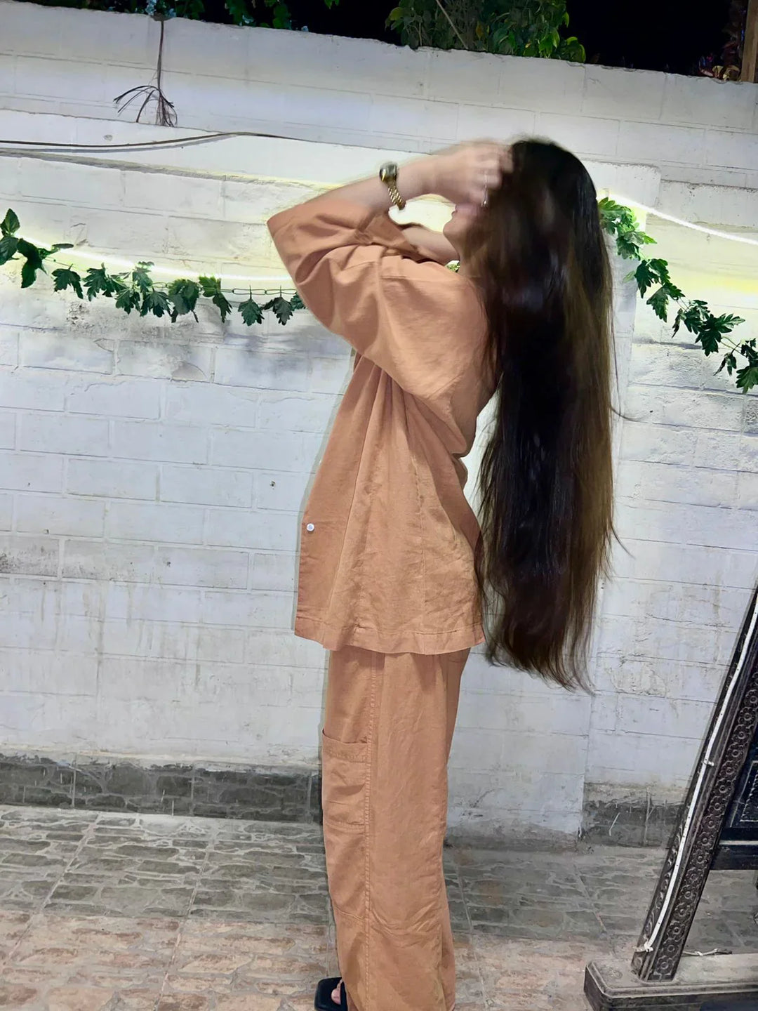 Urban Cut Pret Solid Cotton Co-Ord 2 Piece Garment Dyed C0199 - Summer Collection