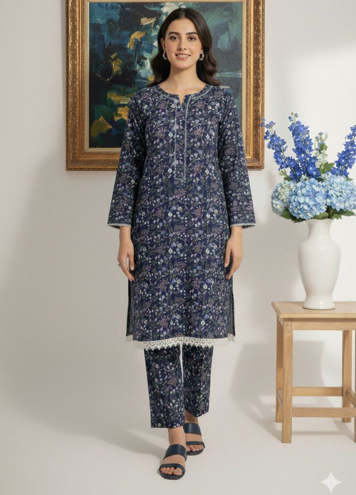Tosheeza Saith Women Pret 2 Piece khhader two piece D-02 - Winter Collection