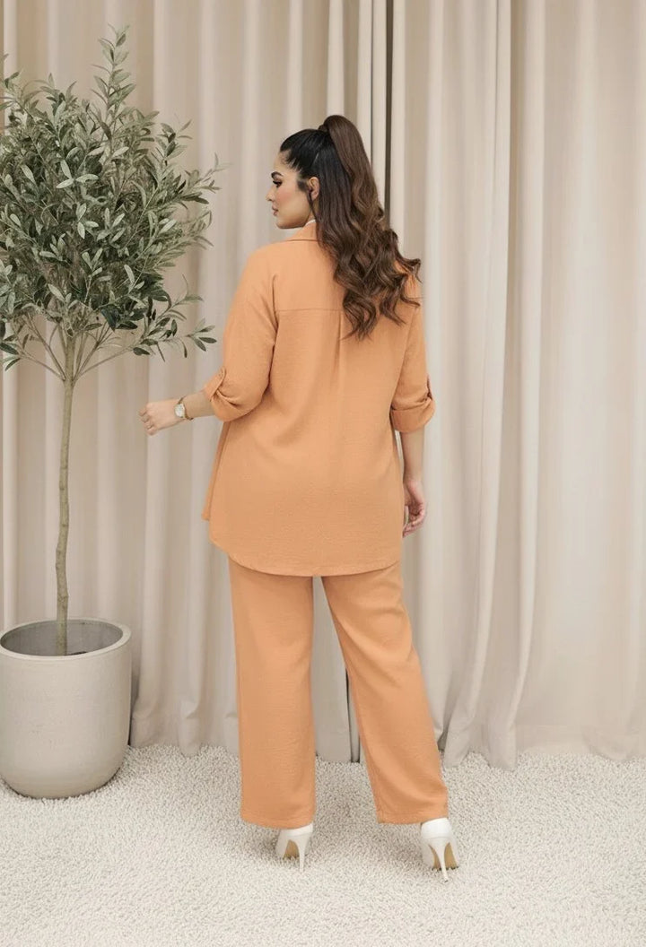 Urban Cut RTW Solids Cotton Co-Ord Sets Suit C-9 - Casual Collection