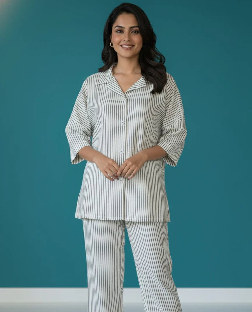 Urban Cut RTW Printed Cotton Co-Ord Sets Suit C-18 - Casual Collection