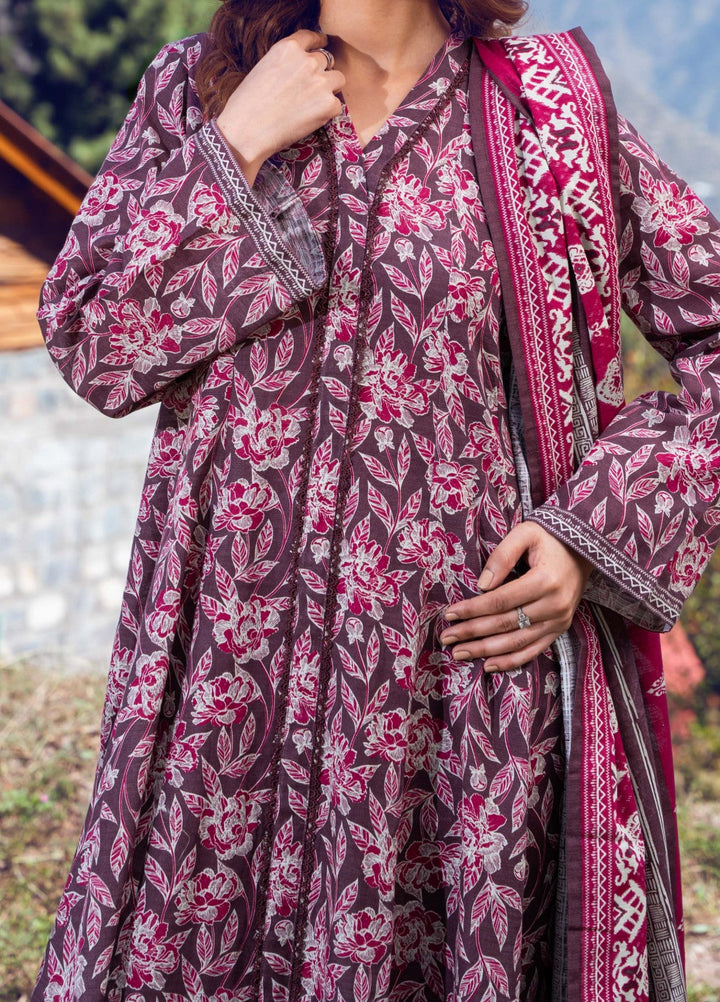 Narmin by Narkins Printed Unstitched Khaddar Suit 3 Piece Orchid - 3133 - Winter Collection