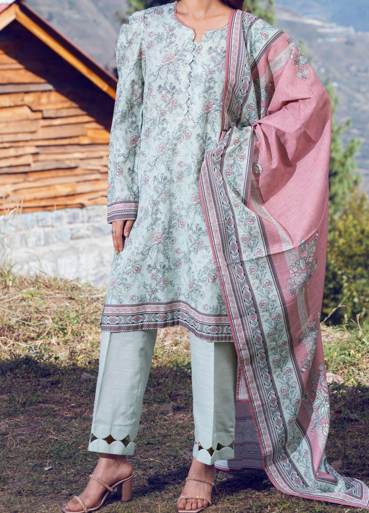 Narmin by Narkins Printed Unstitched Khaddar Suit 3 Piece Laurel - 3140 - Winter Collection