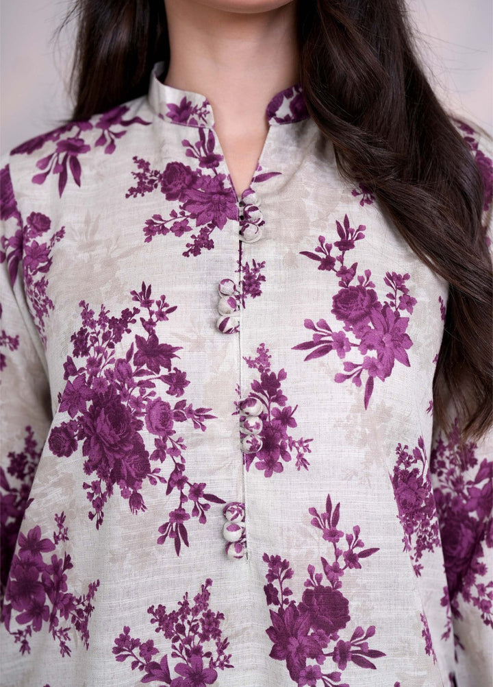 Narmin by Narkins Printed Unstitched Khaddar Suit 3 Piece Iris - 3162 - Winter Collection