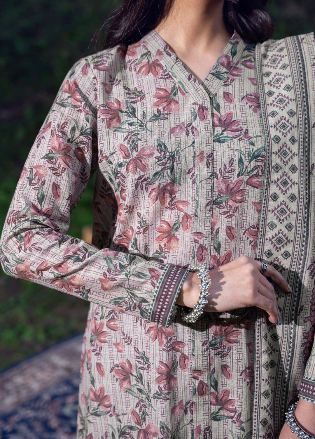 Narmin by Narkins Printed Unstitched Khaddar Suit 3 Piece Sierra - 3164 - Winter Collection