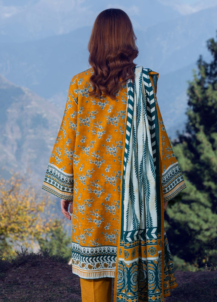 Narmin by Narkins Printed Unstitched Khaddar Suit 3 Piece Sulphur - 3176 - Winter Collection