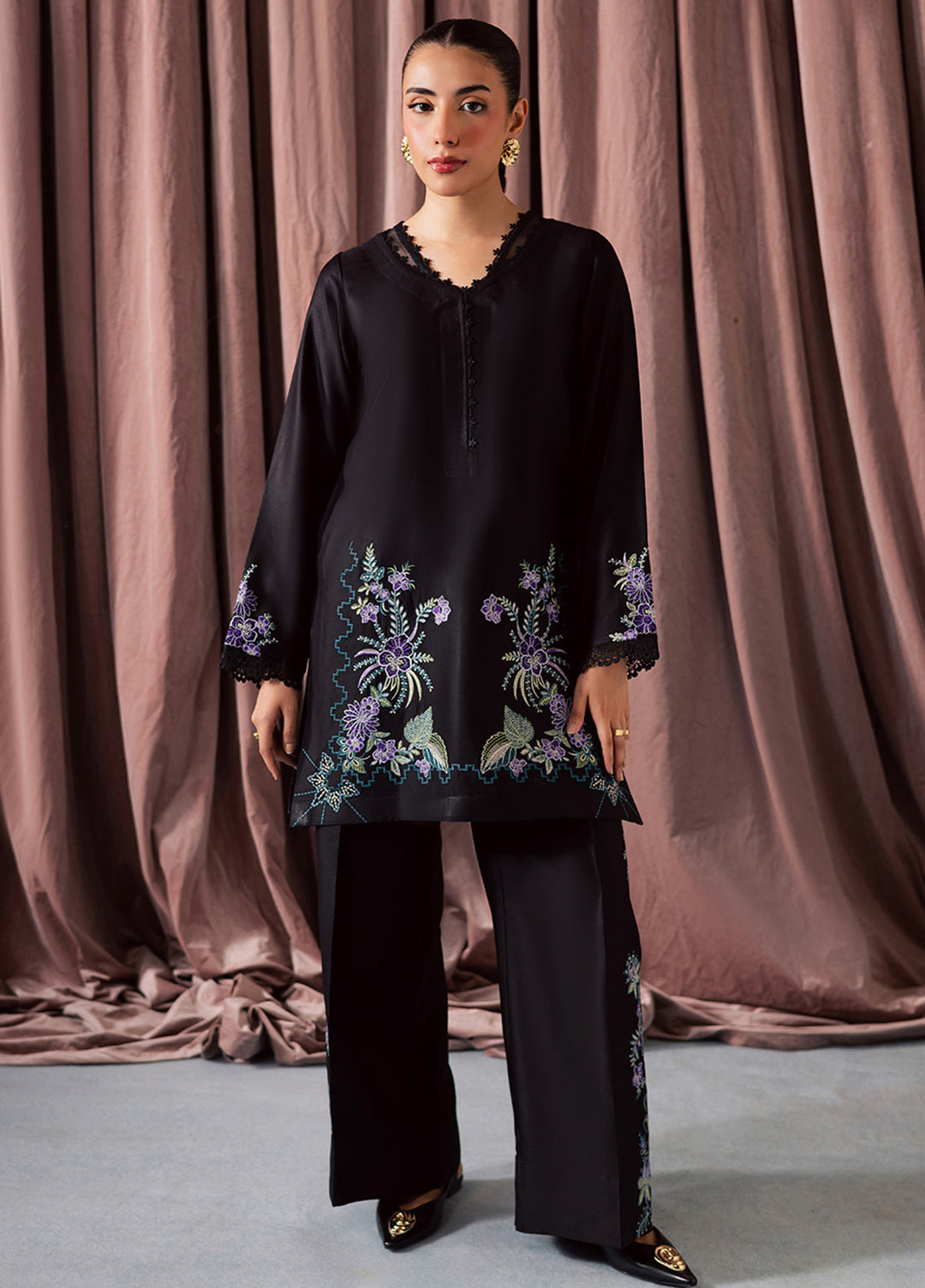 Lunere by Sahane Viscose Linen 2 Piece Suit ME 35004 Vante Pret