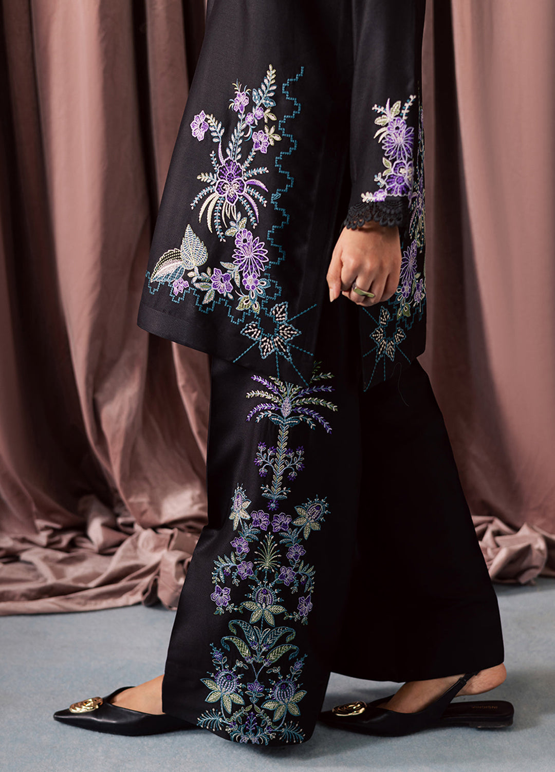 Lunere by Sahane Viscose Linen 2 Piece Suit ME 35004 Vante Pret