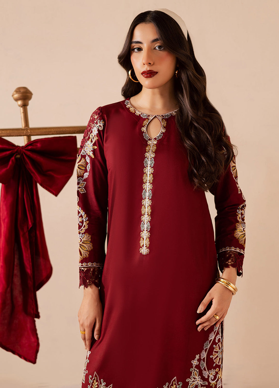 Lunere by Sahane Viscose Linen 2 Piece Suit ME 35006 Sienne Pret