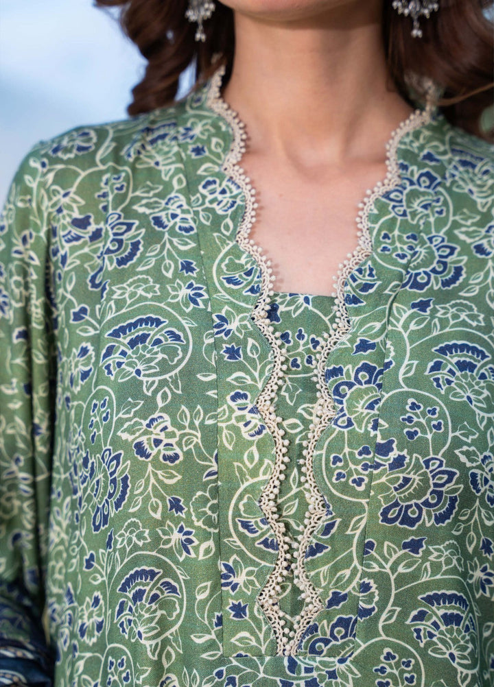 Narmin by Narkins Peach Prints Unstitched 3 Piece NBN25PW Sage - 3185 - Winter Collection