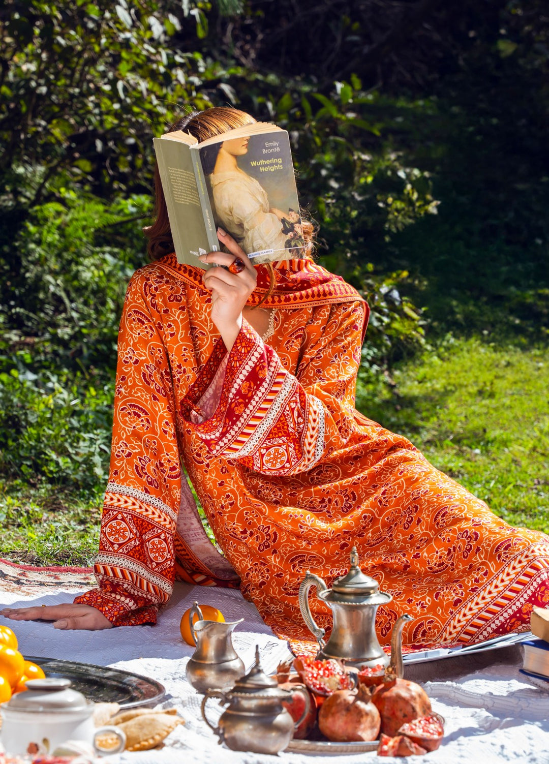 Narmin by Narkins Peach Prints Unstitched 3 Piece NBN25PW Clementine - 3184 - Winter Collection