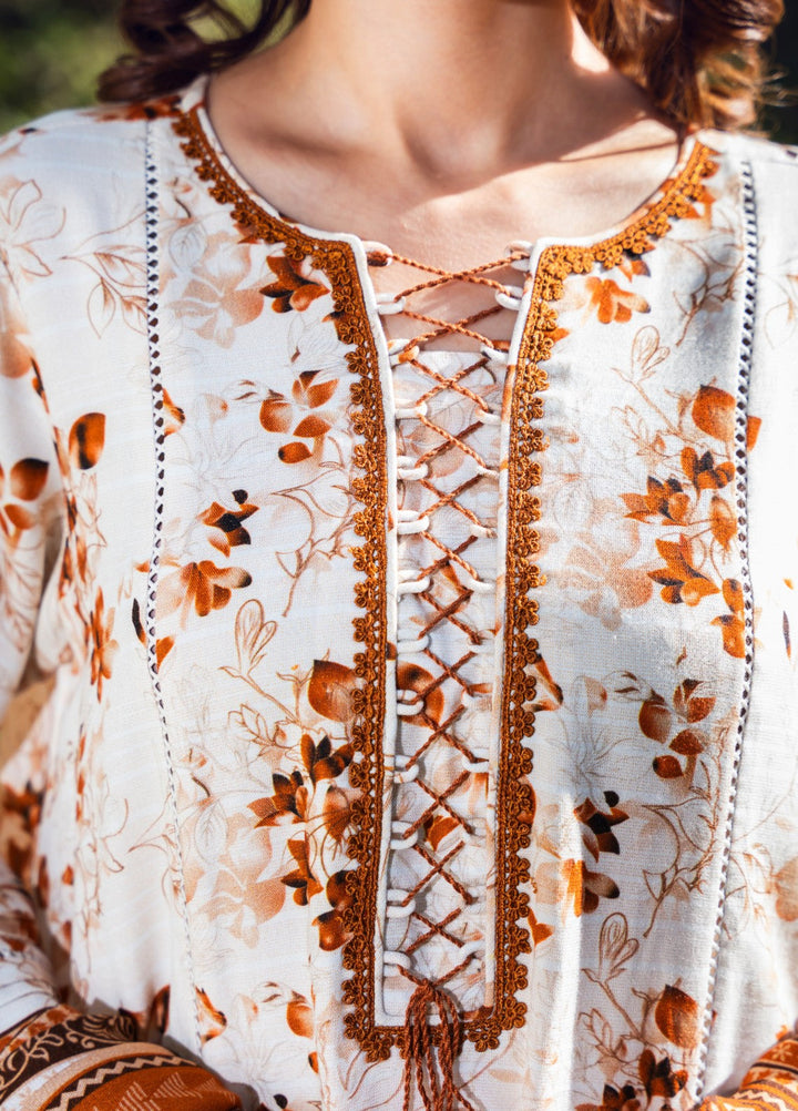 Narmin by Narkins Peach Prints Unstitched 3 Piece NBN25PW Summerina - 3189 - Winter Collection