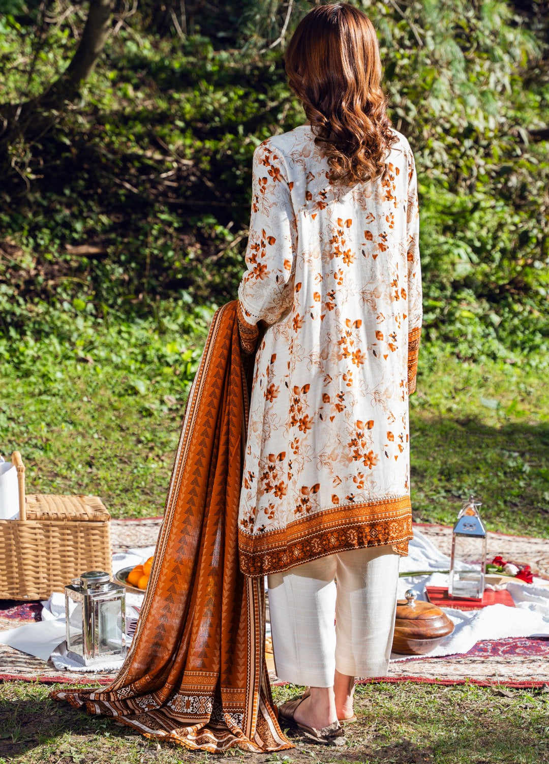 Narmin by Narkins Peach Prints Unstitched 3 Piece NBN25PW Summerina - 3189 - Winter Collection