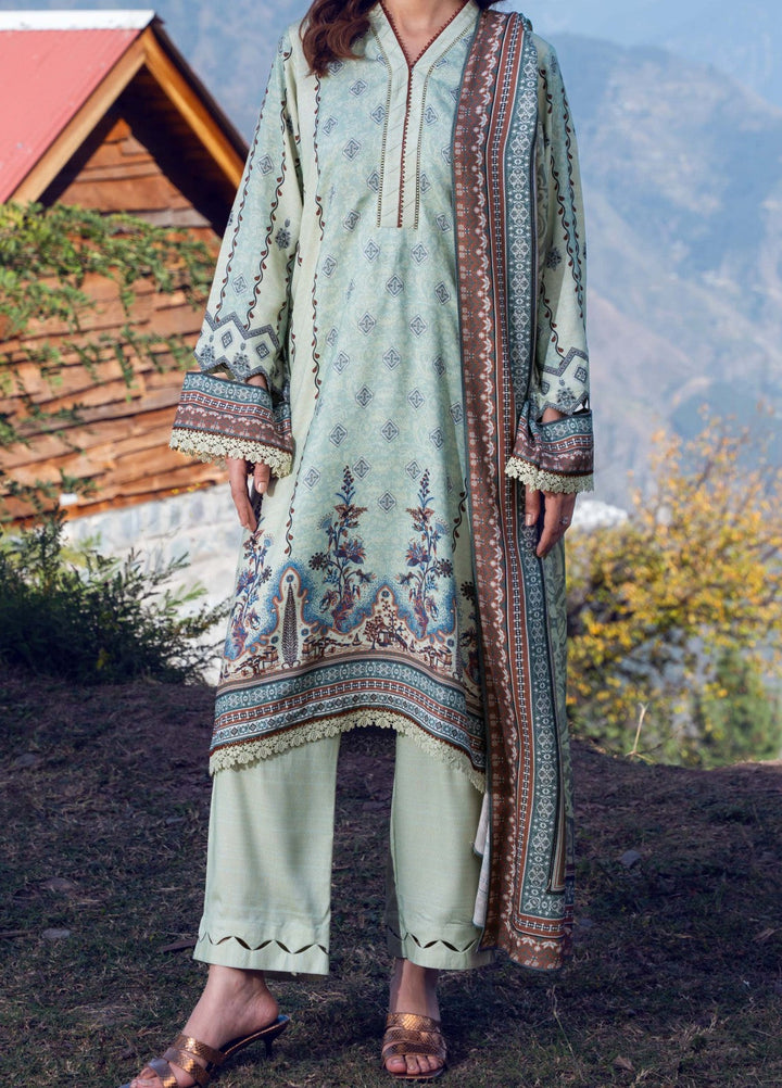 Narmin by Narkins Peach Prints Unstitched 3 Piece NBN25PW Beryl - 3183 - Winter Collection