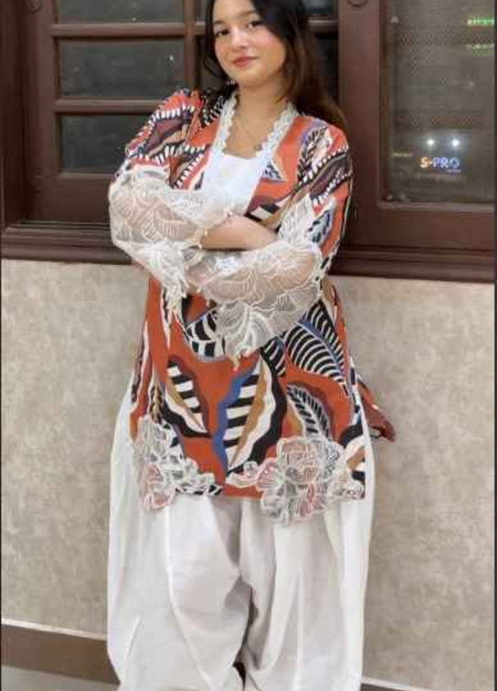 Urban Cut Pret Embroidered Cotton 2 Piece Co-ord with Farshi Shalwar C0212 - Summer Collection