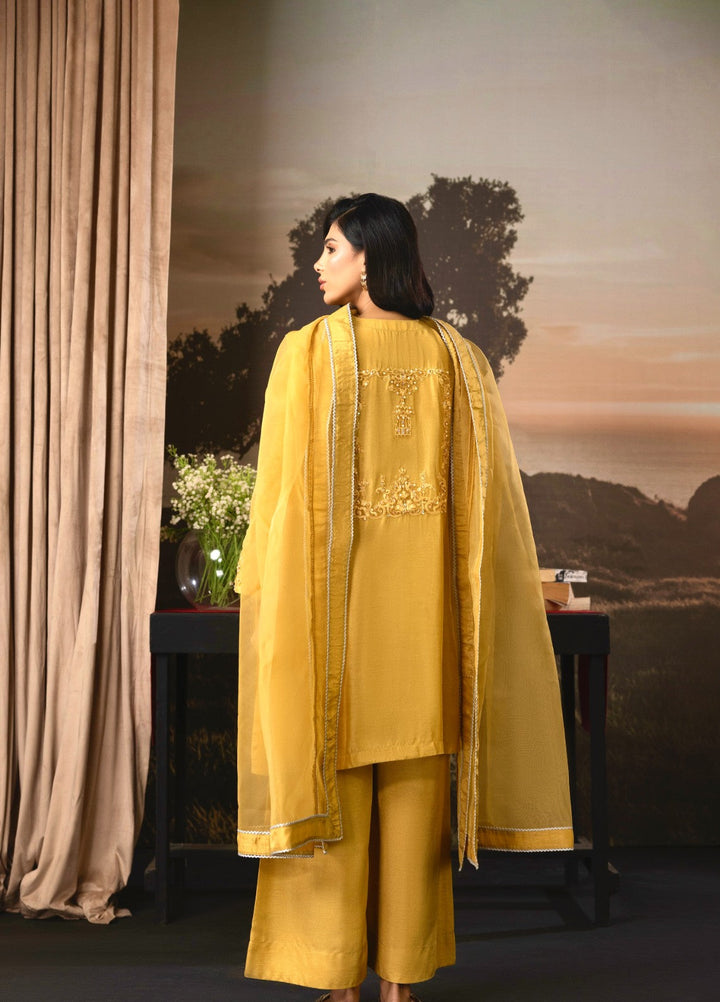 Euphoria by Cyanic Women Pret Embroidered Raw Silk 3 Piece Ecstasy - Festive Collection