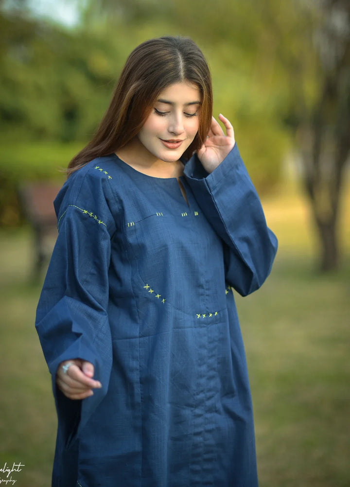 Urban Cut Women Pret Hand work 2 Piece Cotton Textured Co-Ord Set C0228 - Summer Collection