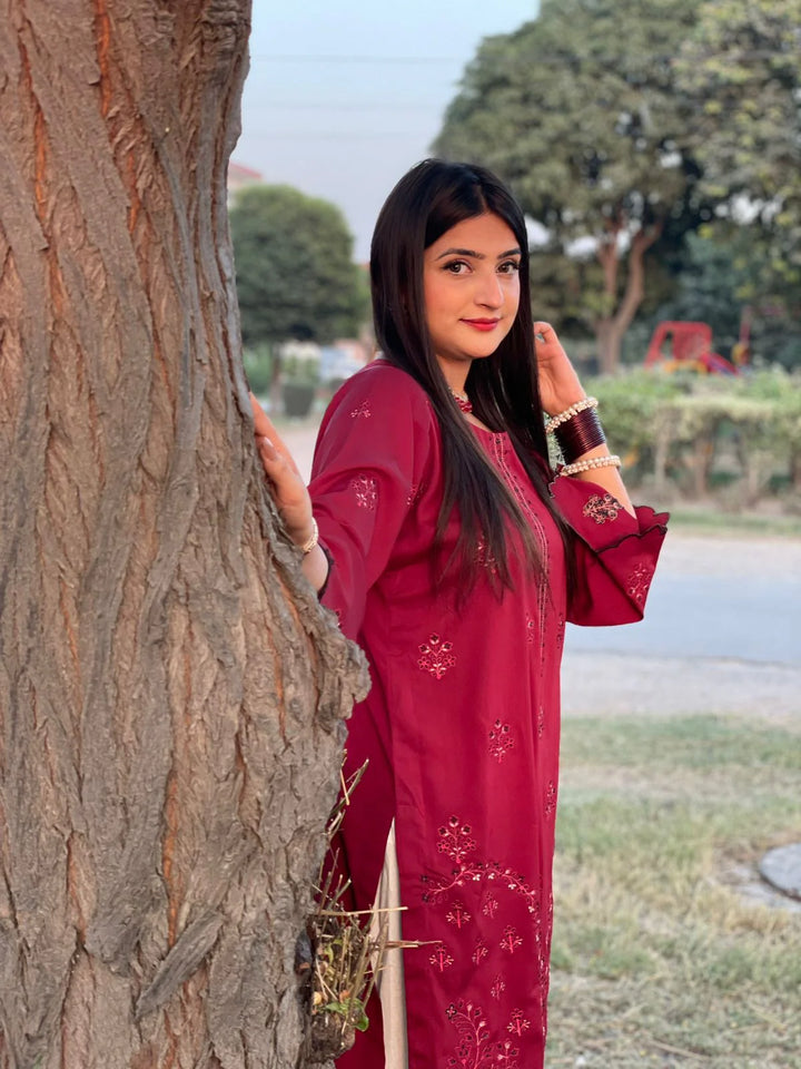 Urban Cut Women Pret Embroidered 2 Piece Cotton Co-Ord Set C0231 - Summer Collection