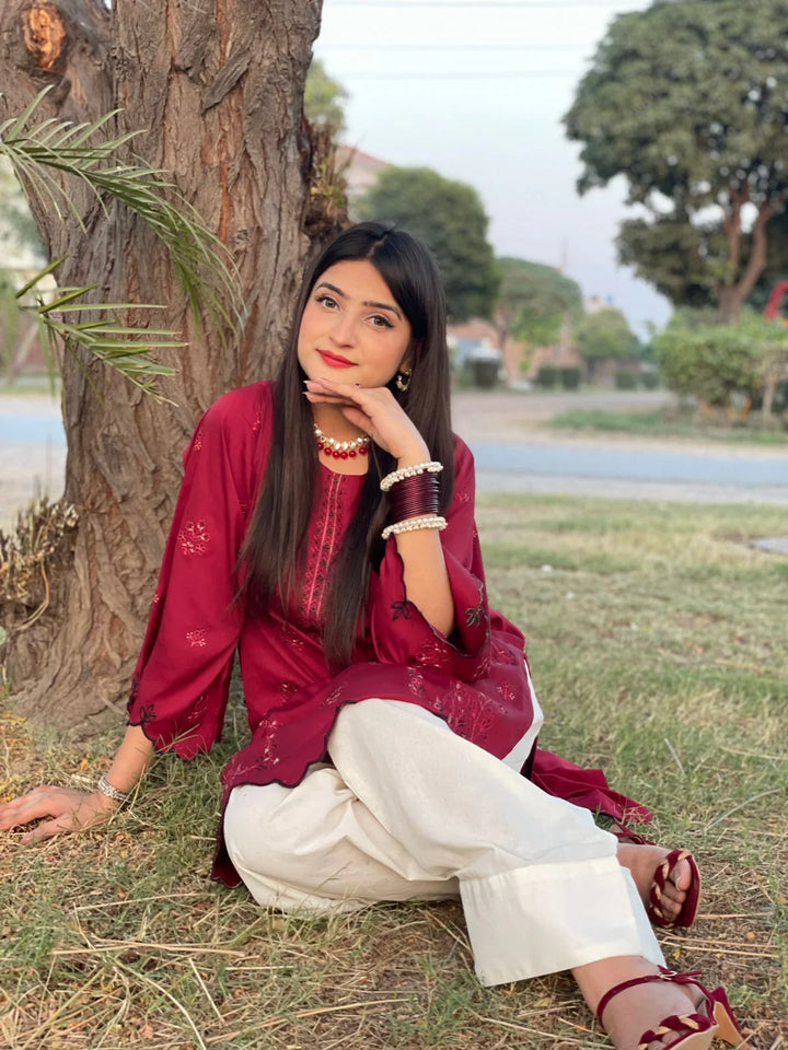 Urban Cut Women Pret Embroidered 2 Piece Cotton Co-Ord Set C0231 - Summer Collection