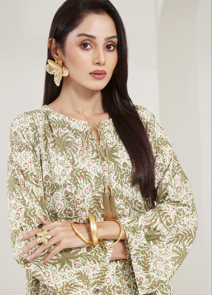 Madiha Gohar Silk Affair Pret Shirt Printed linen Shanghai Leaf - Winter Collection
