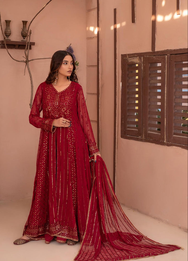 Noor e Mehal by Madiha Gohar Pret Embriodered 3 Piece Chiffon Mah e rukh - Wedding Collection