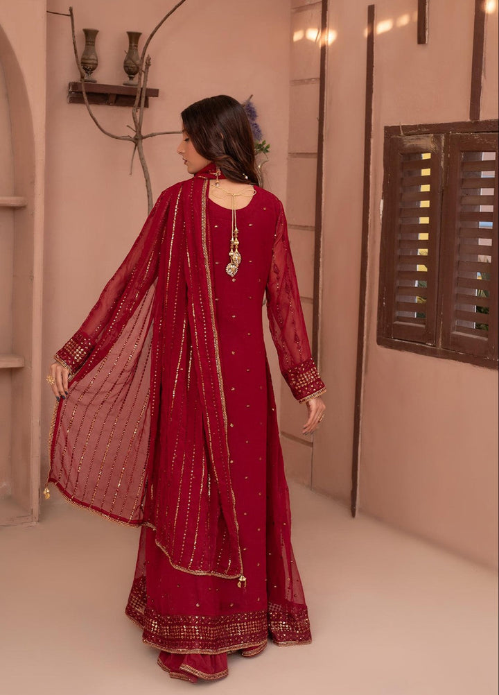 Noor e Mehal by Madiha Gohar Pret Embriodered 3 Piece Chiffon Mah e rukh - Wedding Collection