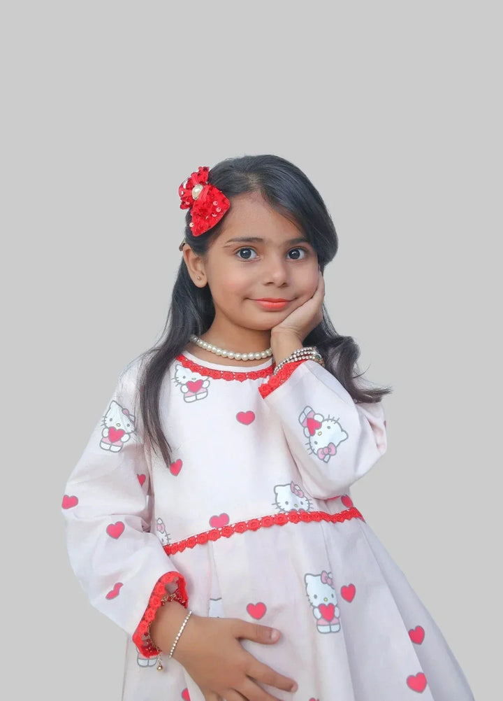 Urban Cut RTW Kids Printed 2 Piece Set Hello Kitty Print - K001 - Summer Collection