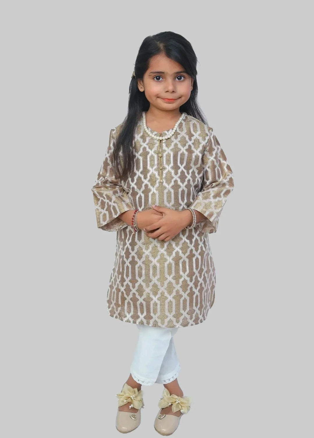Urban Cut RTW Kids Printed 2 Piece Cotton Poly - K005 - Summer Collection