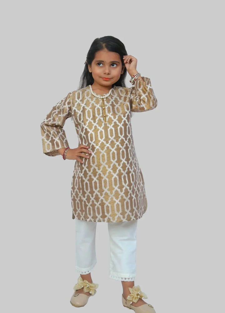 Urban Cut RTW Kids Printed 2 Piece Cotton Poly - K005 - Summer Collection