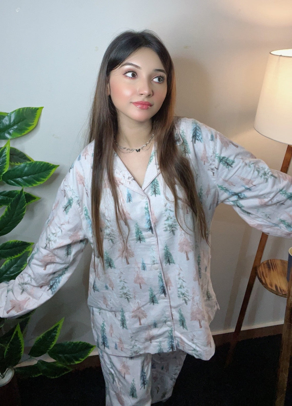 Urban Cut Women Pret 2 Piece Printed Suit Trees and Deer Print-P0115 - Winter Collection