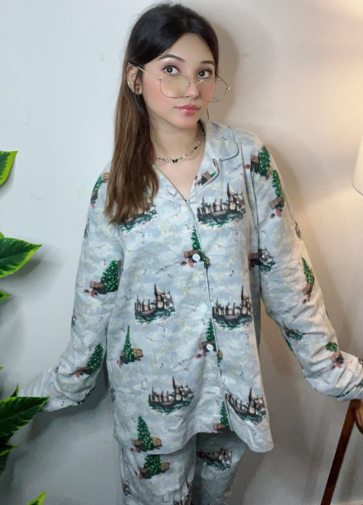 Urban Cut Women Pret 2 Piece Printed Suit Castle and Nature Print-P0116 - Summer Collection