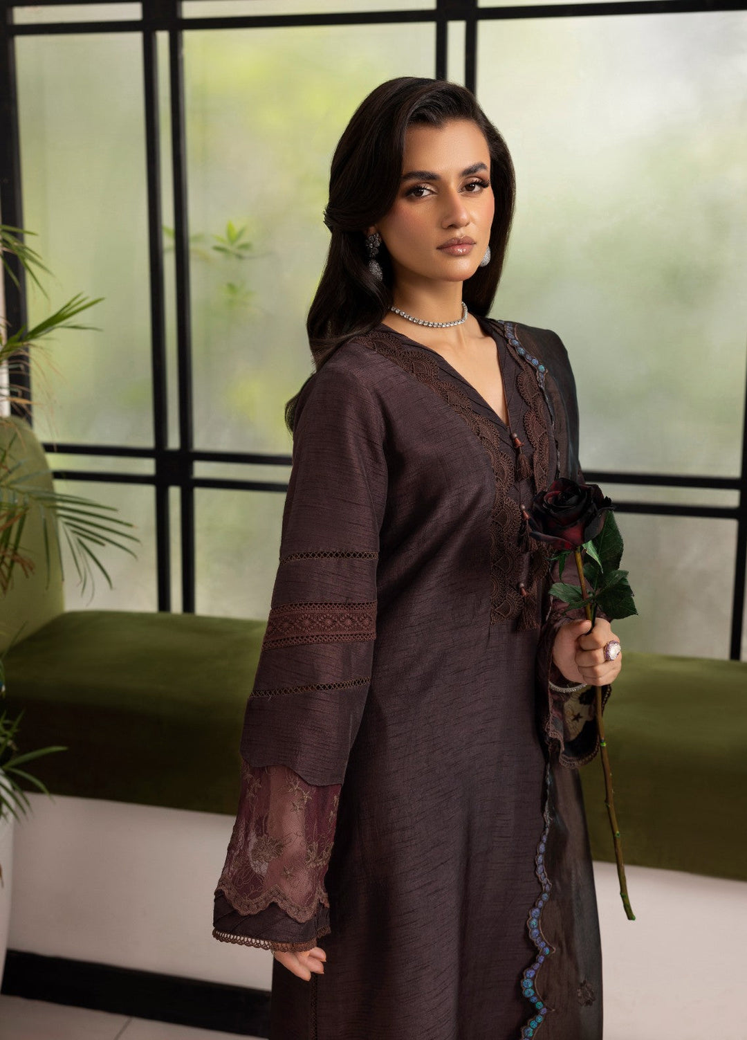 Silk Mode by Tessa Women Pret 3 Piece Raw Silk Melora - Festive Collection