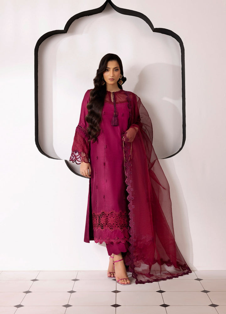 Silk Mode by Tessa Women Pret 3 Piece Raw Silk Deniz - Festive Collection
