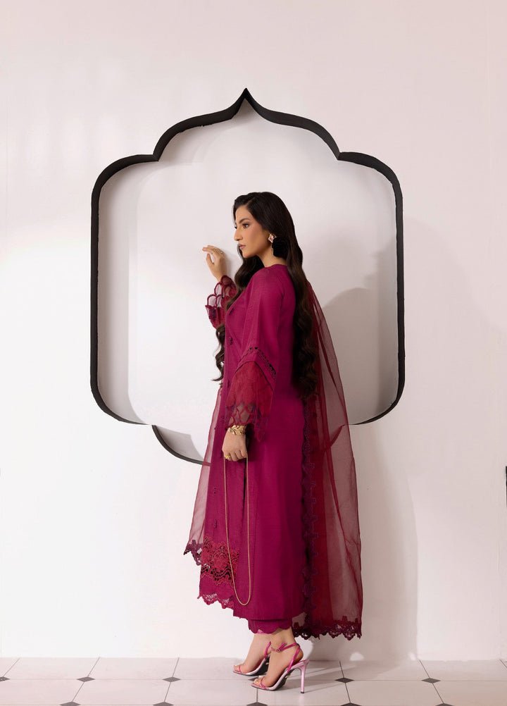 Silk Mode by Tessa Women Pret 3 Piece Raw Silk Deniz - Festive Collection