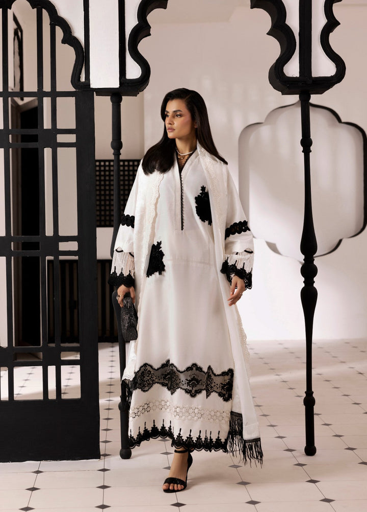 Silk Mode by Tessa Women Pret 3 Piece Raw Silk Dove - Festive Collection