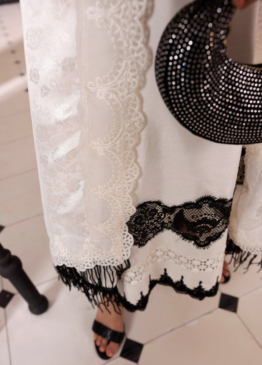 Silk Mode by Tessa Women Pret 3 Piece Raw Silk Dove - Festive Collection