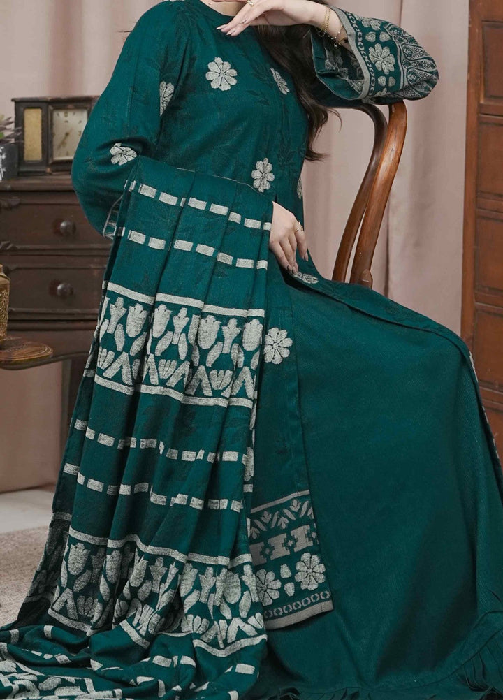 Narmin by Narkins Ophelia Unstitched Velvet Jacquard 3 Piece Embossed Green-3197 - Winter Collection