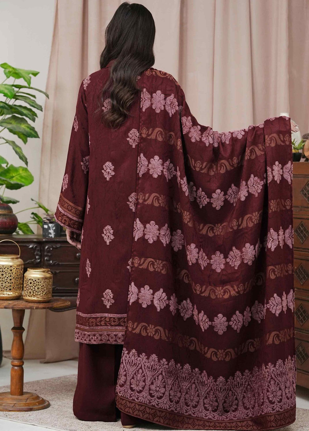 Narmin by Narkins Ophelia Unstitched Velvet Jacquard 3 Piece Embossed Luxe-3200 - Winter Collection