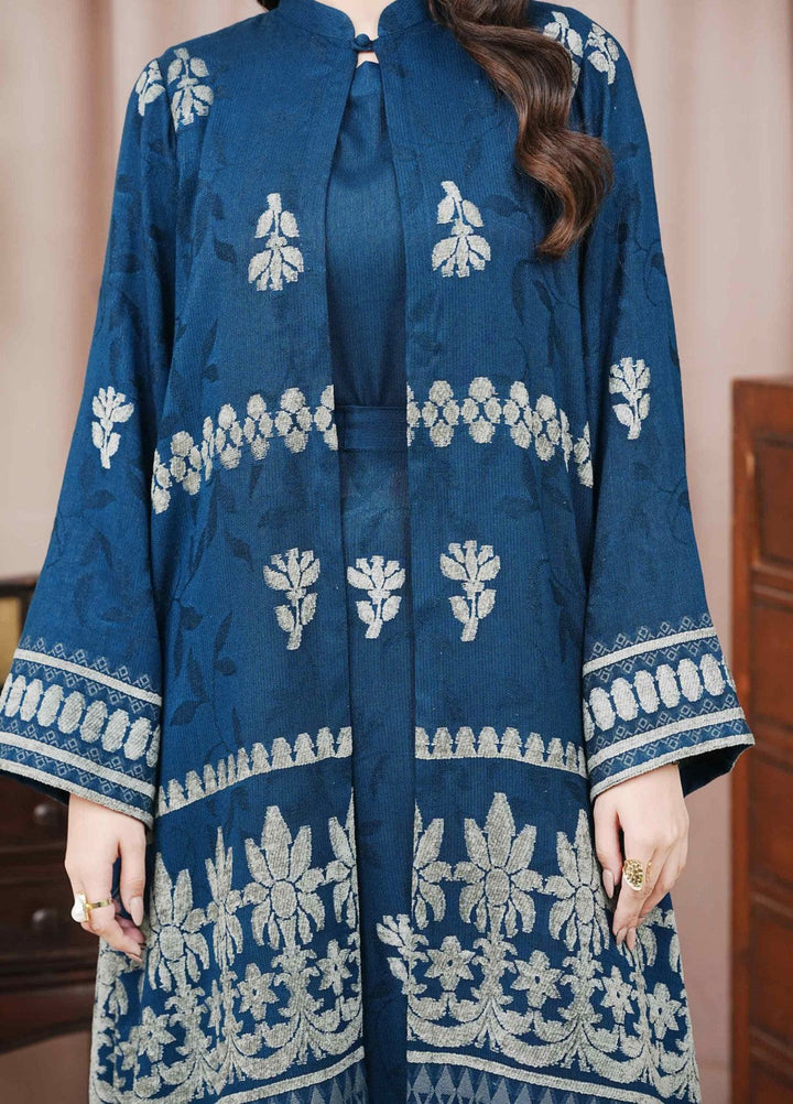 Narmin by Narkins Ophelia Unstitched Velvet Jacquard 3 Piece Embossed Teal-3195 - Winter Collection