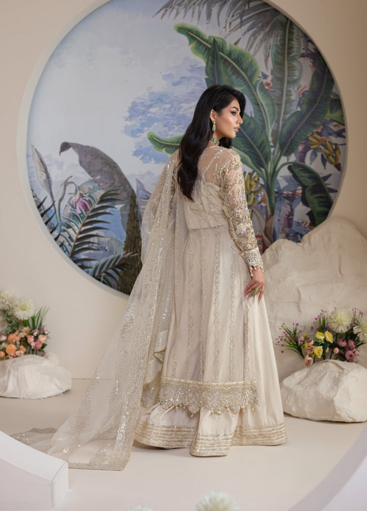 Naqash e Naaz by Waresha 3 Piece Hand work Net WB-01 NOOR - Formals Collection