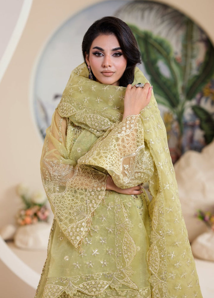 Naqash e Naaz by Waresha 3 Piece Hand work Net WB-03 BAHAAR - Formals Collection