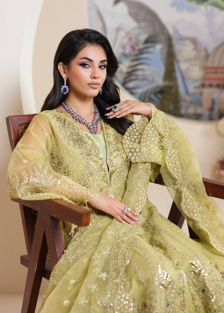 Naqash e Naaz by Waresha 3 Piece Hand work Net WB-03 BAHAAR - Formals Collection