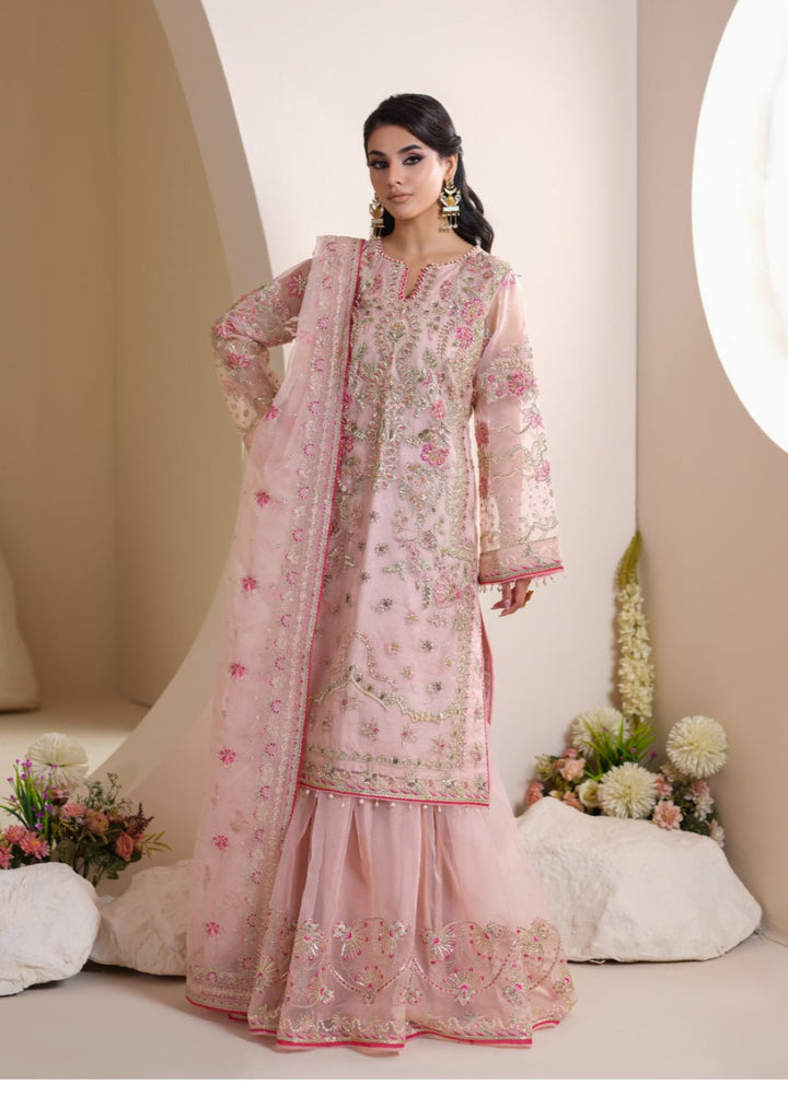 Naqash e Naaz by Waresha 3 Piece Hand work Organza WB-05 SHIZA - Formals Collection