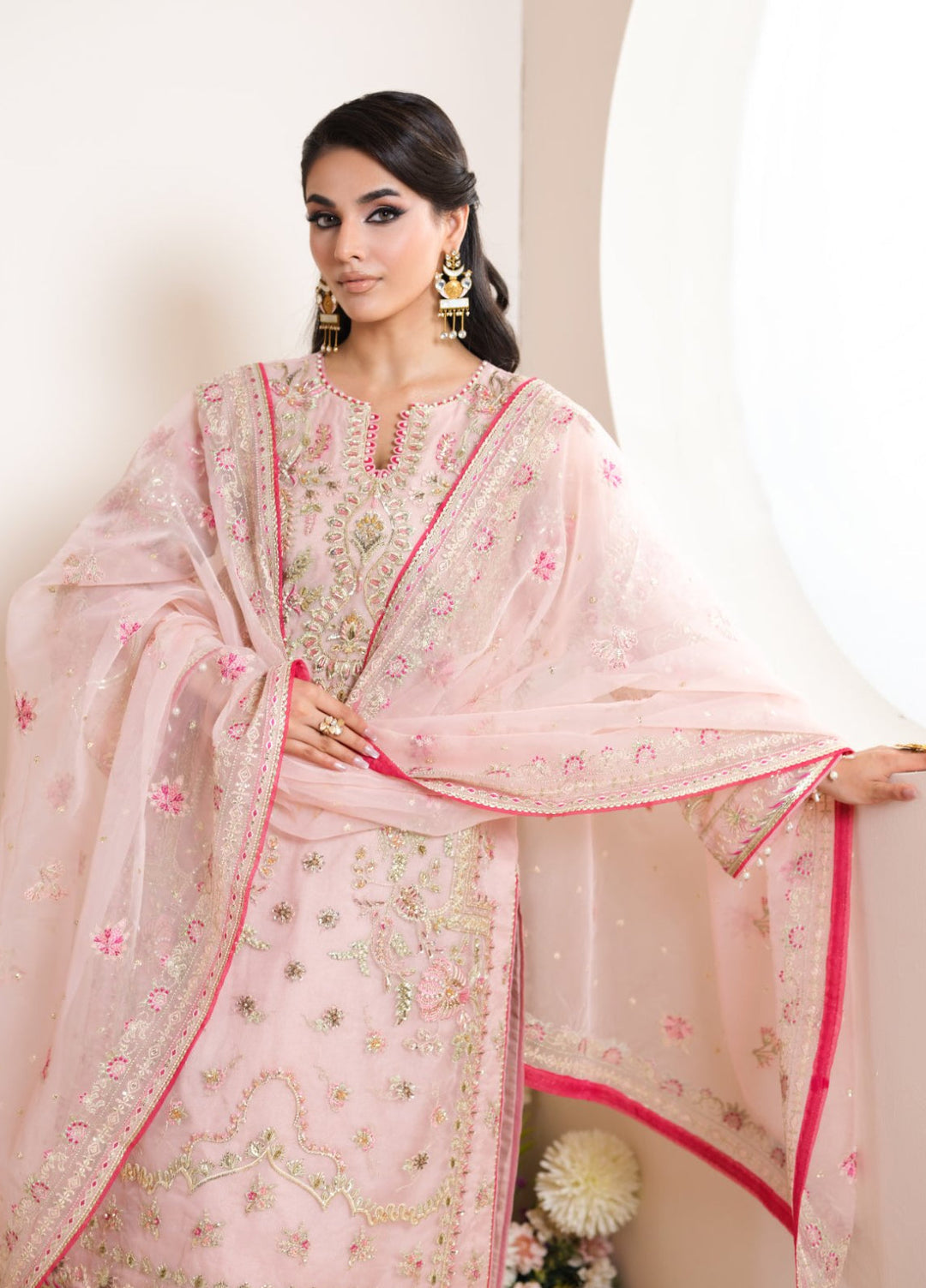 Naqash e Naaz by Waresha 3 Piece Hand work Organza WB-05 SHIZA - Formals Collection