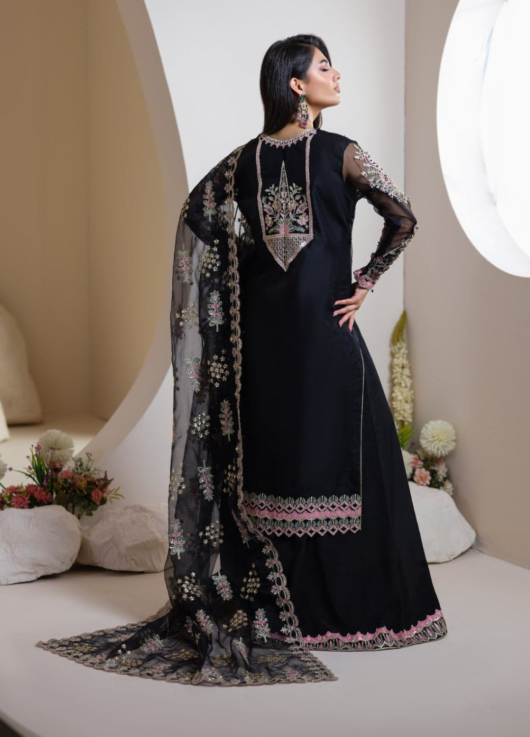Naqash e Naaz by Wareesha 3 Piece Hand work Organza WB-08 DASTAAN - Formals Collection