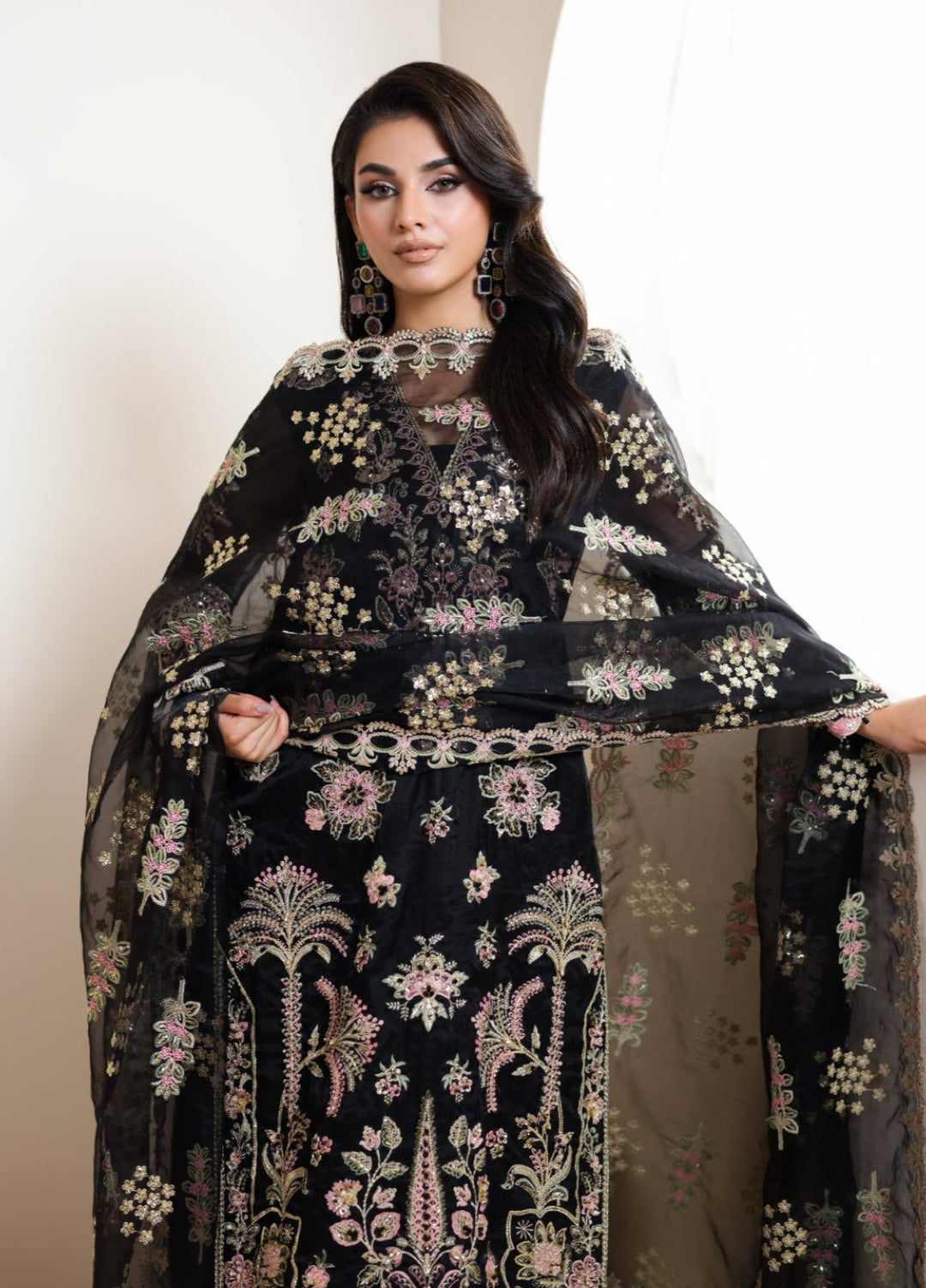 Naqash e Naaz by Wareesha 3 Piece Hand work Organza WB-08 DASTAAN - Formals Collection